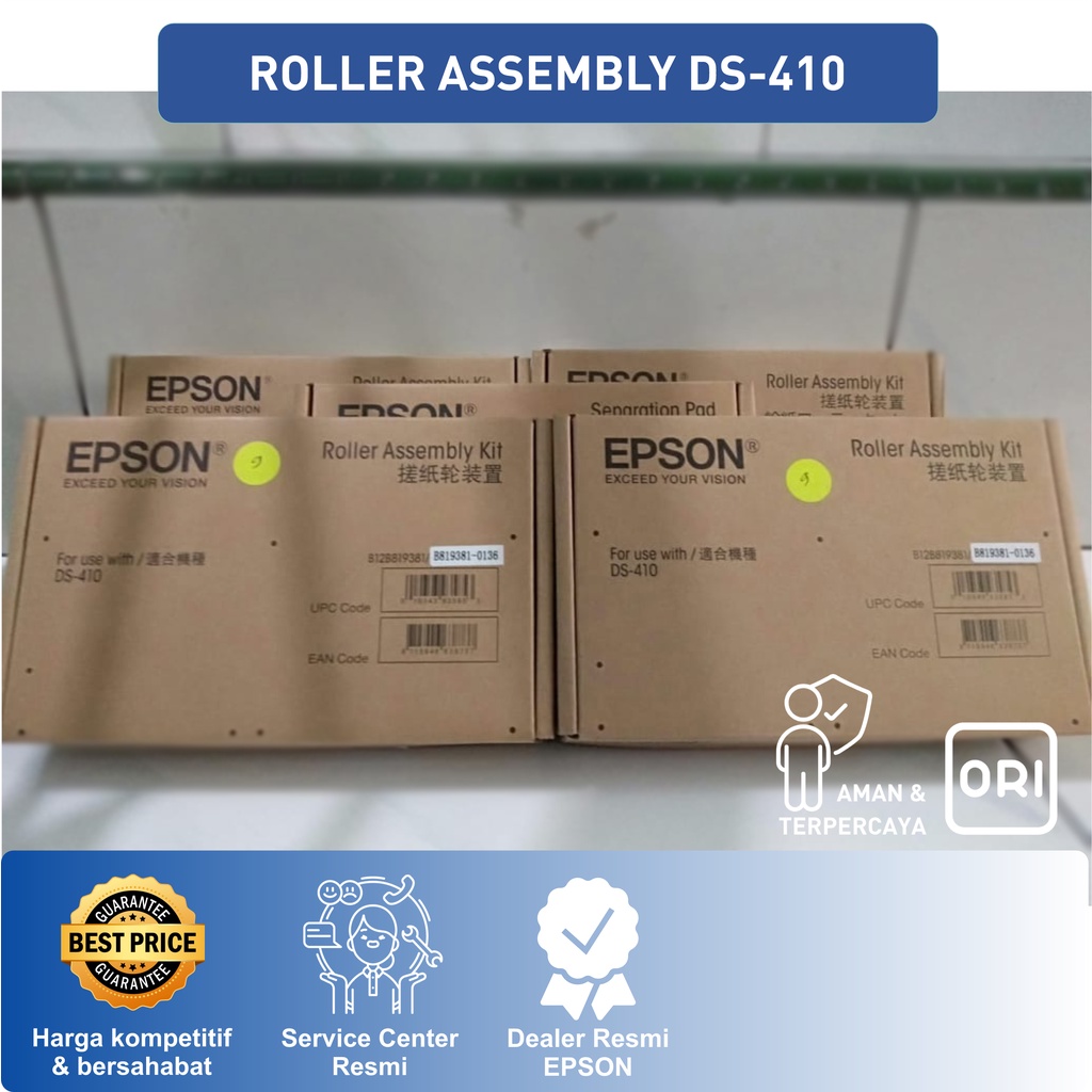 MDN Roller Assembly Kit Epson Scanner DS-410 DS410 DS 410 B12B819381