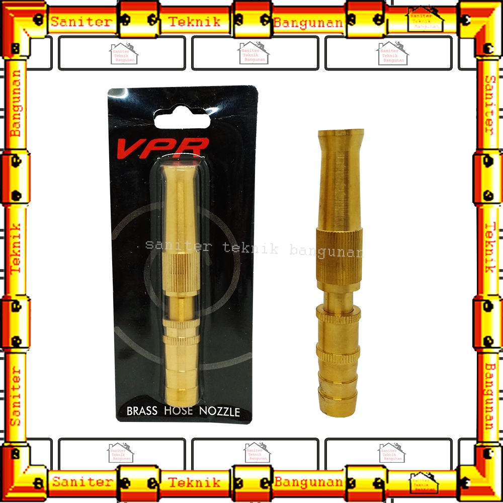 Semprotan Air Taman Lurus Kuningan VPR 4&quot; Inch