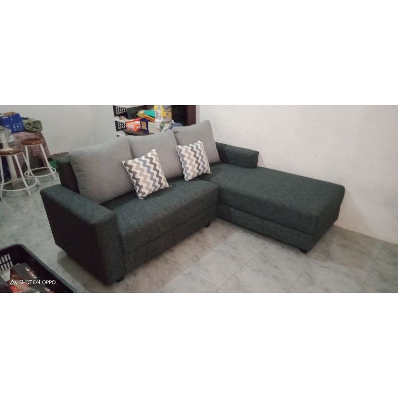 sofa minimalis Malang 2seat + slonjor