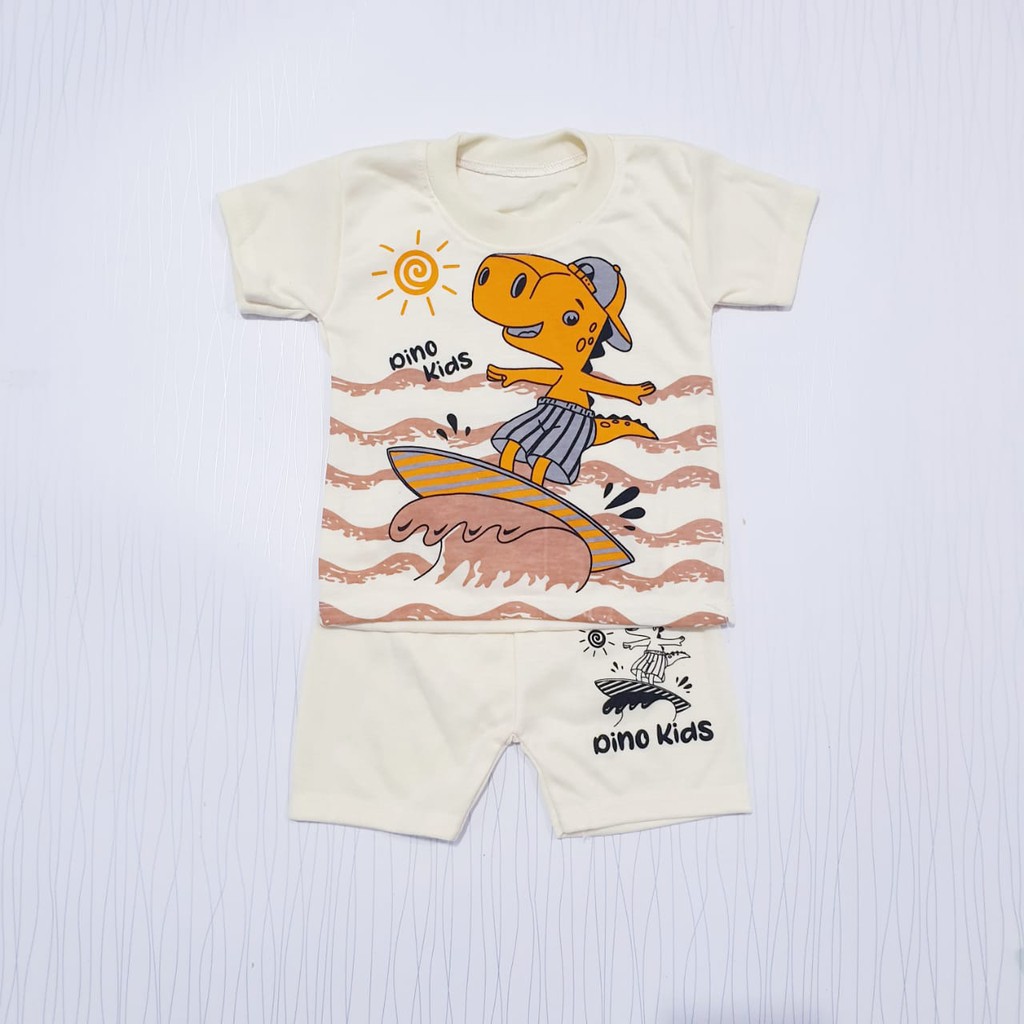 pakaian bayi anak laki-laki usia 0-12 bulan dino kids / baju baby gracia / setelan baju cowo