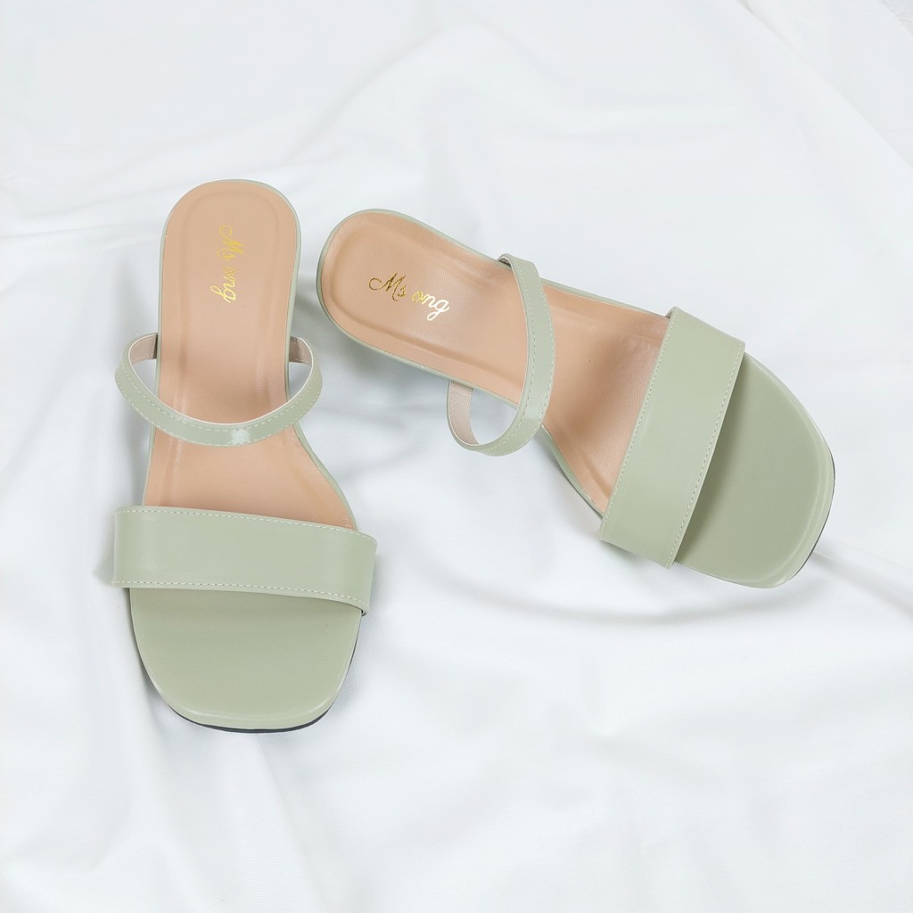 BBS MSH 07 Sandal High Heels Hak Tahu Tali Chunky Wanita Impor Murah