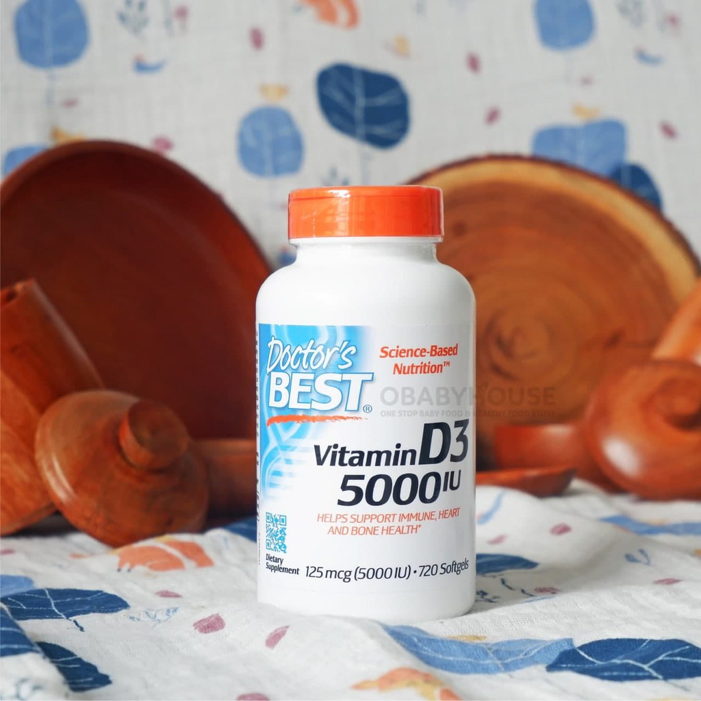 Doctor's Best Vitamin D3 (5000 IU) 720 Softgels