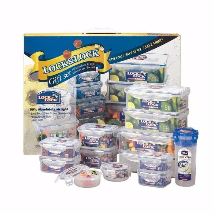 Lock&Lock Lock n Lock Gift Set Isi 13 Food Container