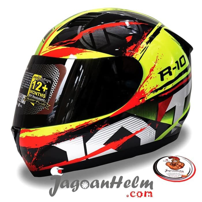 KYT Helm R-10 / R10 Helmet FLUO