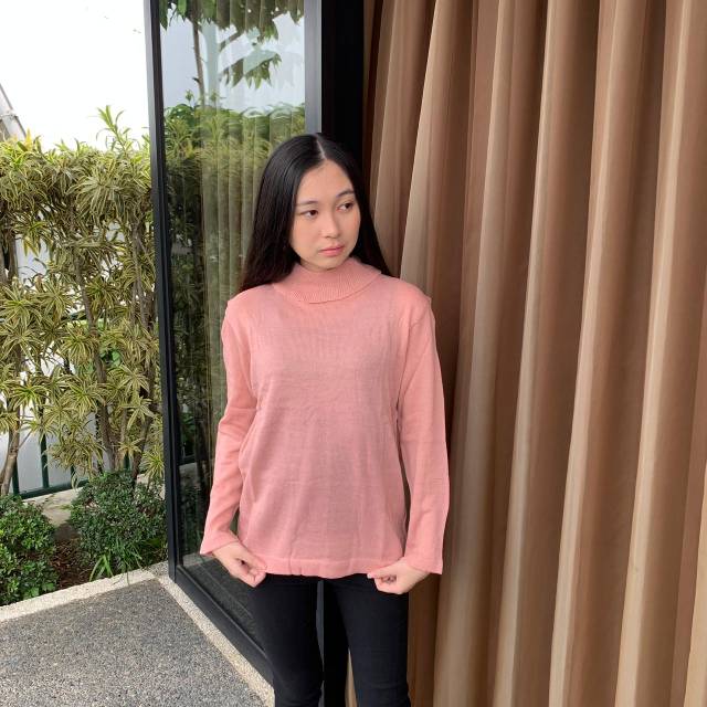 Raissa Turtleneck Sweater Rajut Wanita / Sweater Premium / Sweater Knit