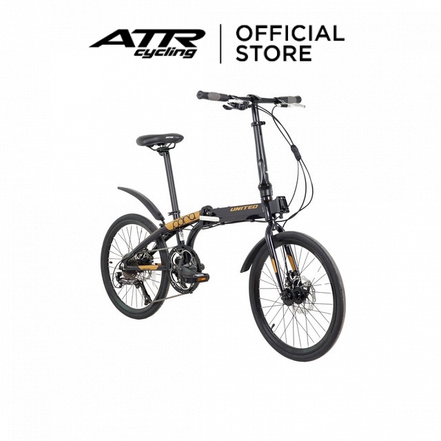 United Bike Sepeda Lipat Folding AL20-09Sp U Cora 9S (20) Chbk-Gd
