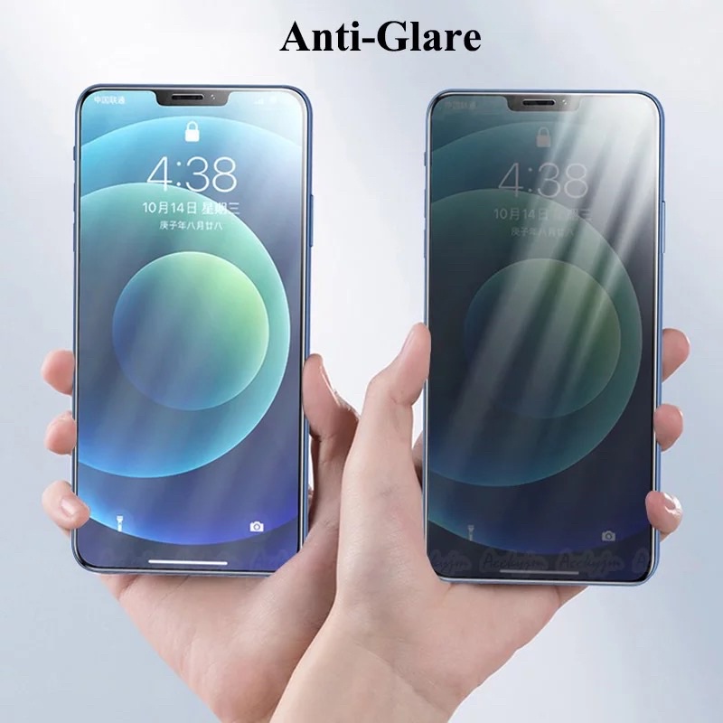 OPPO RENO 4 4F RENO 5 5F RENO 6 RENO 7 7Z RENO 8 8Z PRO 4G 5G TEMPERED GLASS FULL AG ANTI MINYAK FINGERPRINT BLUE MATTE RAY LIGHT