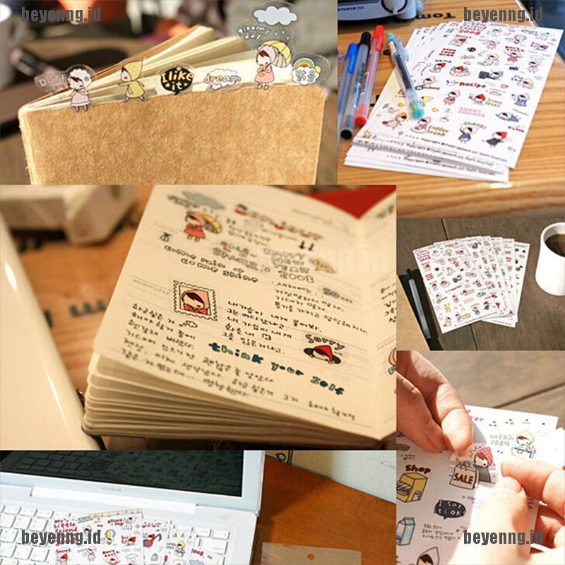 Bey 6 Lembar Stiker Motif Tulisan My Little Friend Untuk Dekorasi Kalenderdiary Diy