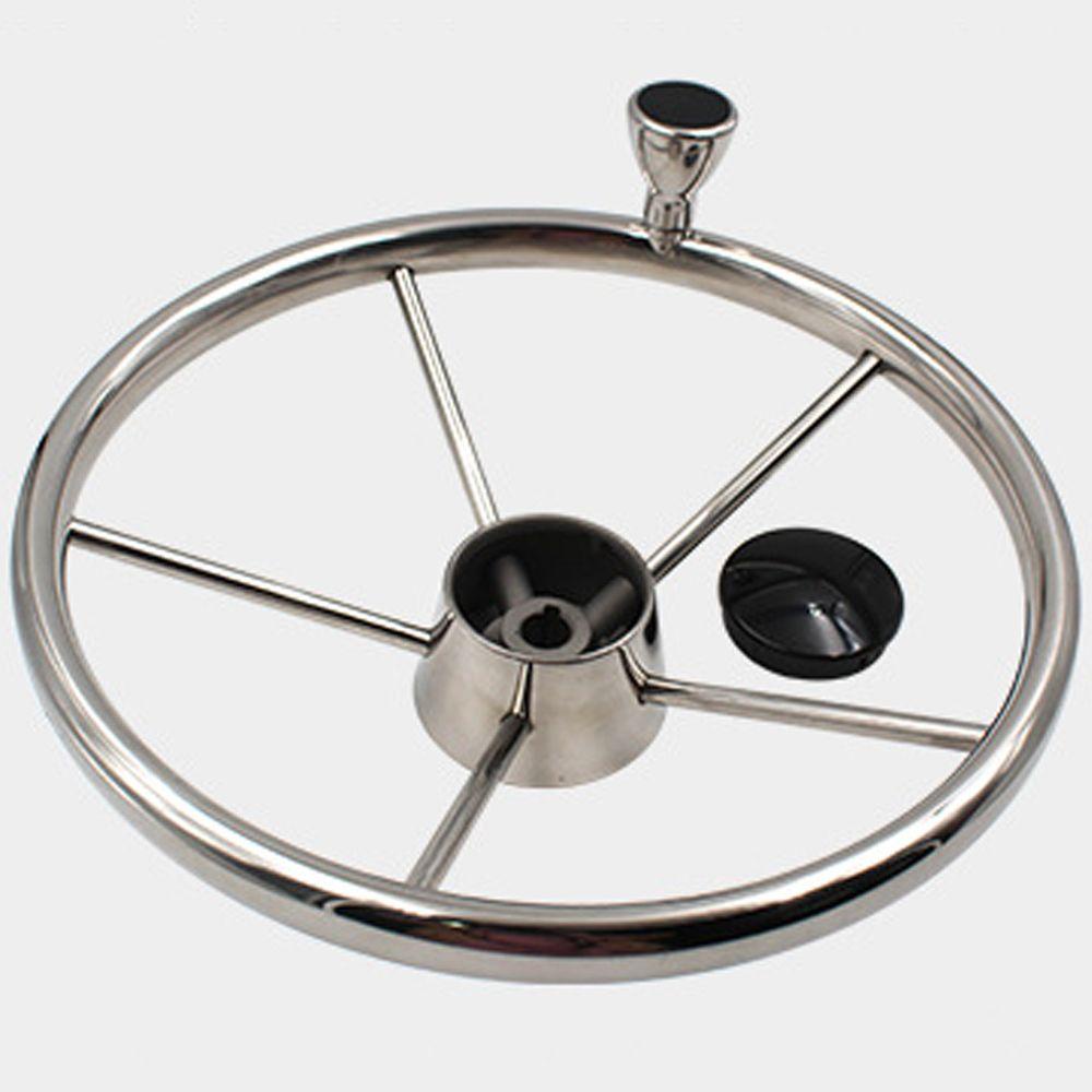 Setir TOP Yacht 13.5inch Perahu Stainless Steel 5jari