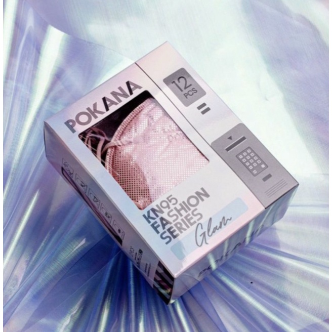 masker medis kn95 fashion pokana glam series