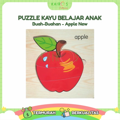 Puzzle Kayu Anak Edukasi Belajar Buah