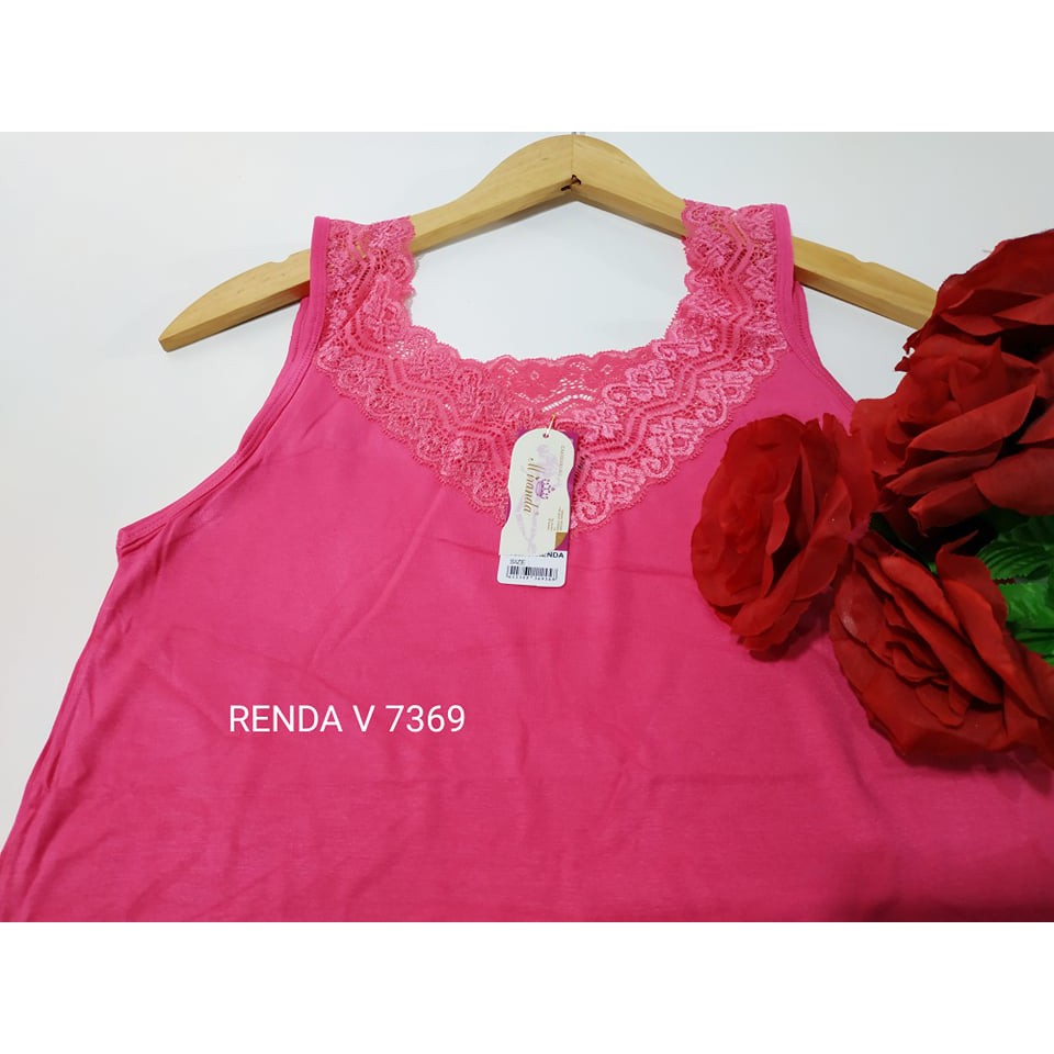 Thank Top Renda L - XXL jumbo Kaos Dalam Wanita 7369