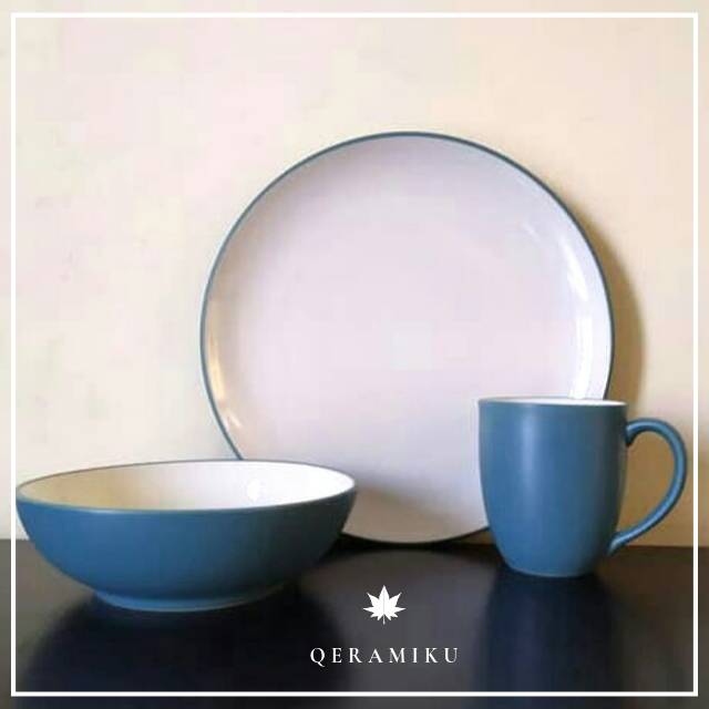Dinner Set Piring Makan Keramik 3PCS Noritake