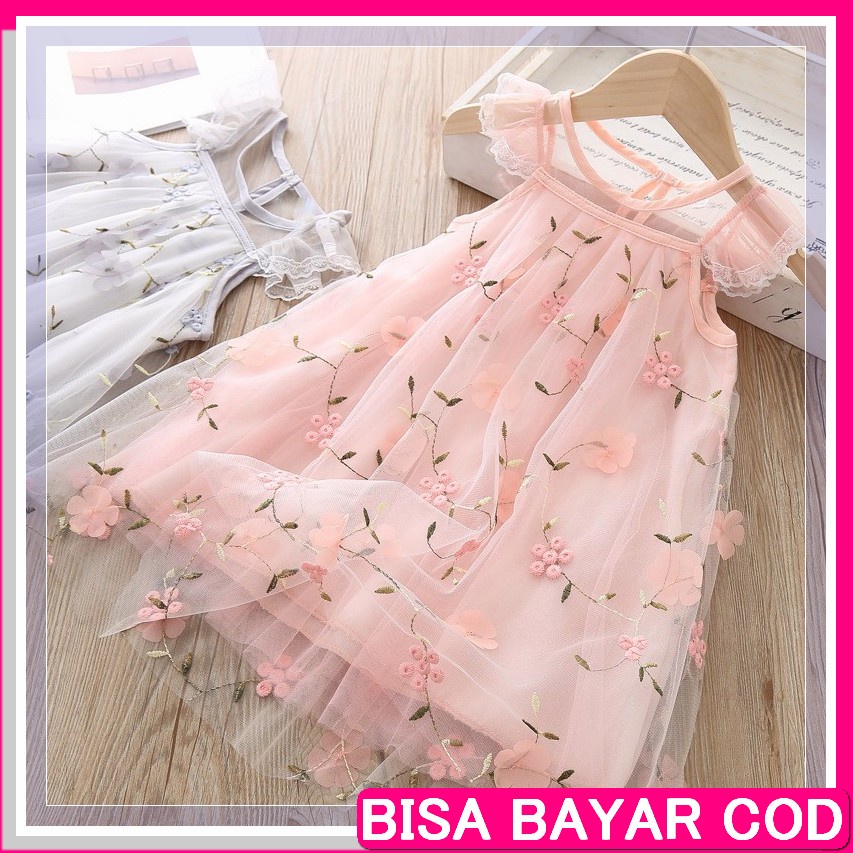 1 - 2 Tahun | Dress Gaun Pesta Bayi Anak | Gaun Balita | Gaun Ana TV370 Dr45-Dress Anak Perempuan