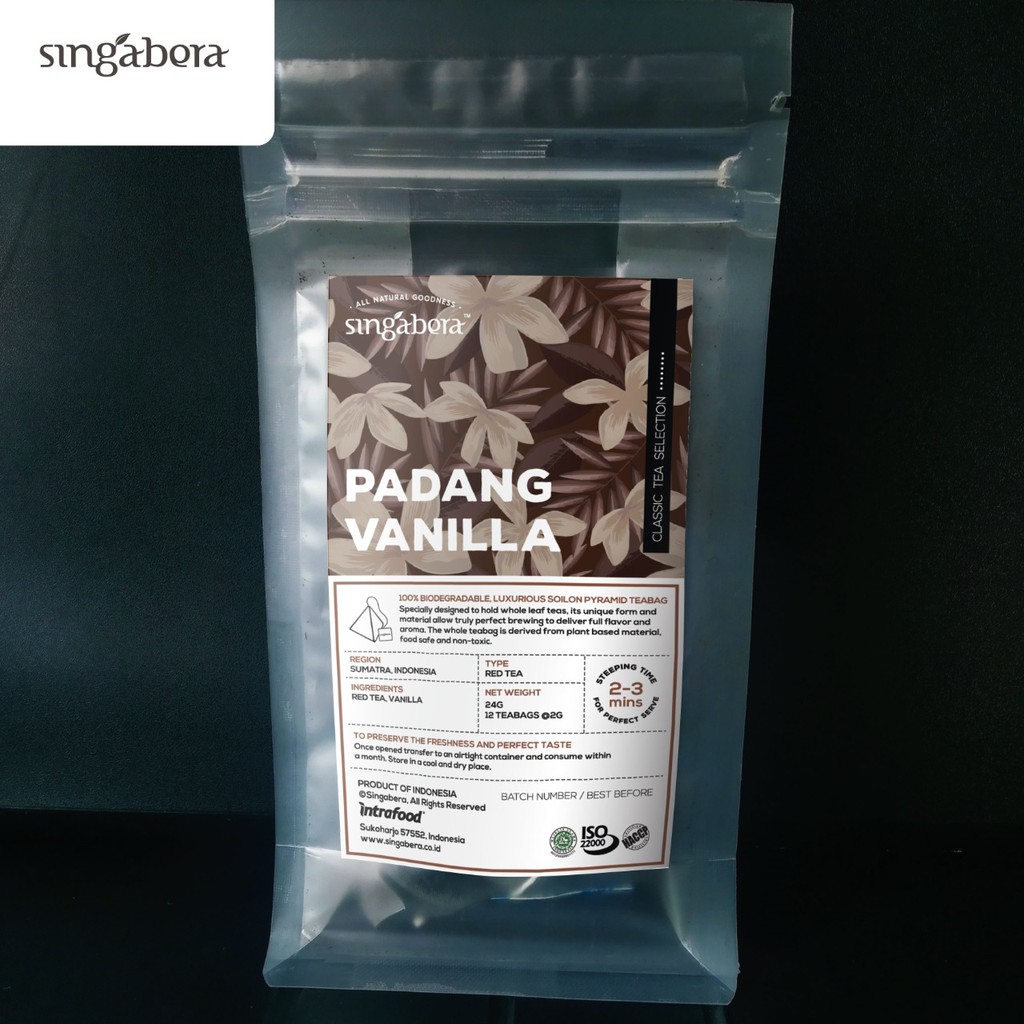 

Singabera Tea & Tisane Padang Vanilla – Black tea- 12 teabag