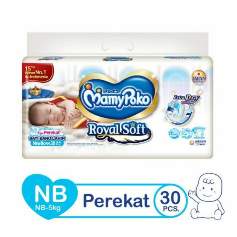 MAMYPOKO ROYAL SOFT / DIAPERS BAYI / POPOK BAYI