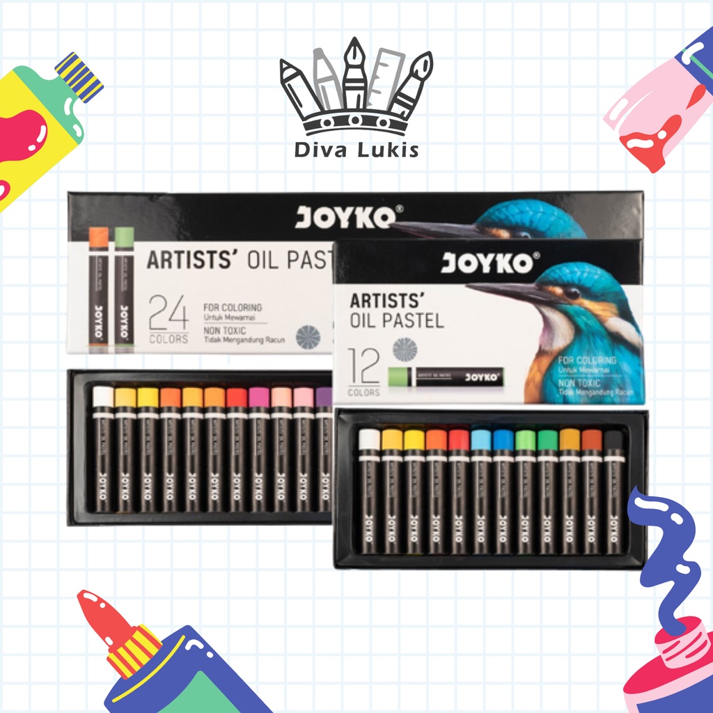 

Oil Pastel Joyko OP-ARTIST Color Crayon Minyak 12 ART 24 ART Warna