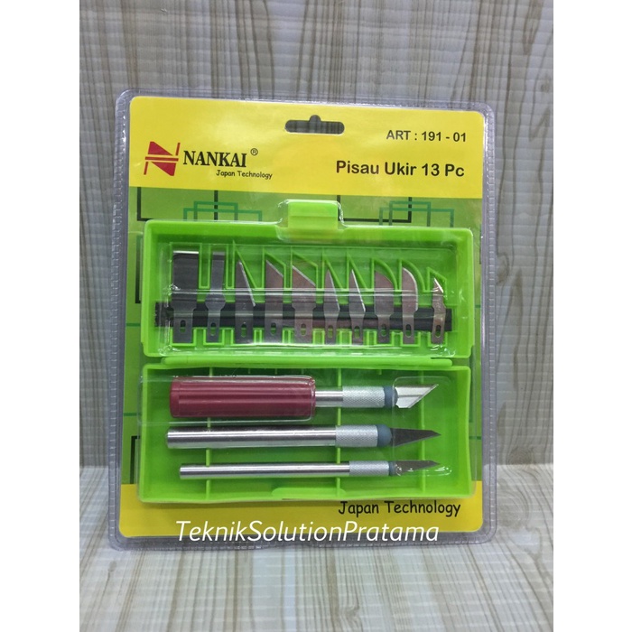 

UKIR-ALAT- PISAU UKIR 13 PCS NANKAI ( HOBBY KNIFE NANKAI ) -ALAT-UKIR.