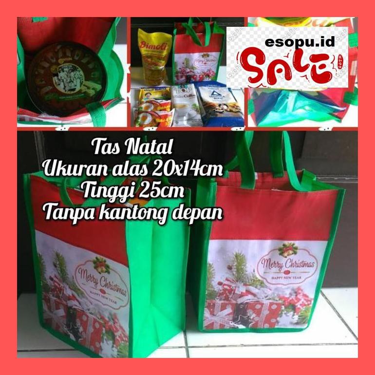 

Dek40Si Goodie Bags / Tas Bingkisan Natal Spunbond Tenteng Print Murah Meriah Dekkd5