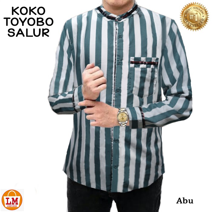 TERMURAH KEMEJA KOKO LENGAN PANJANG TOYOBO MICRO Baju Koko Pria M L XL XXL XXXL LMS 14747 14751 14755