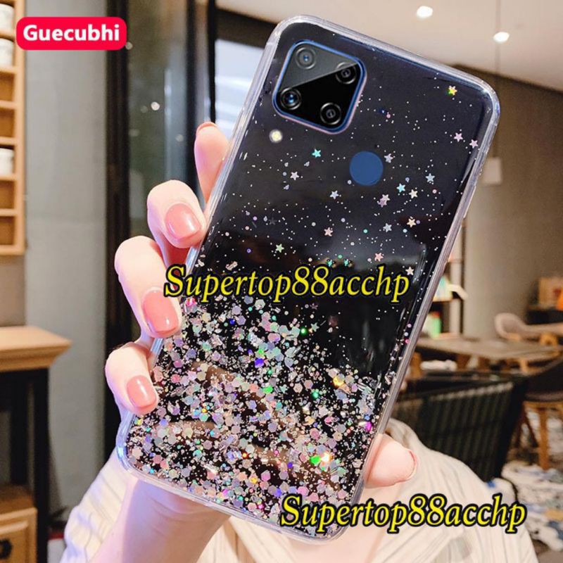 Xiaomi Redmi 9C Casing Soft Case Tpu Bahan Premium Glitter Glossy