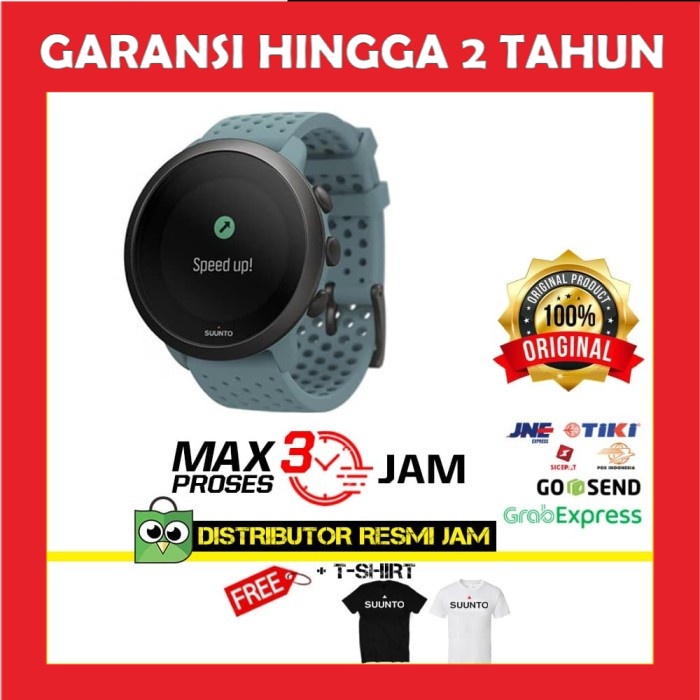 JAM TANGAN ORIGINAL SUUNTO 3 SMART WATCH SUUNTO3SMART PT AD TIME 24BULAN GARANSI RESMI ORI WANITA CE