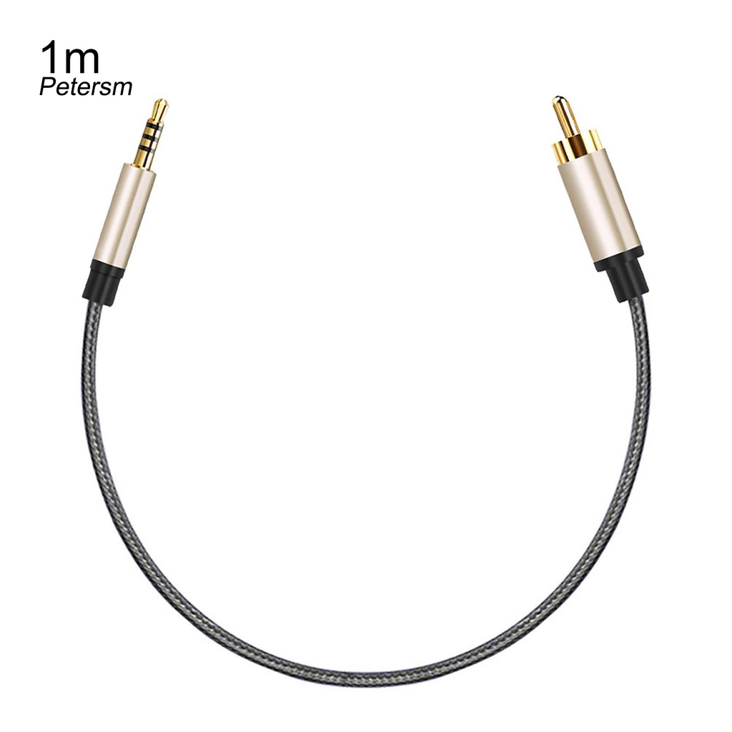 Kabel Konektor Audio Coaxial 1 / 2m Rca Ke Aux 3.5mm Jack Untuk Xiao-Mi 1 / 2 Tv