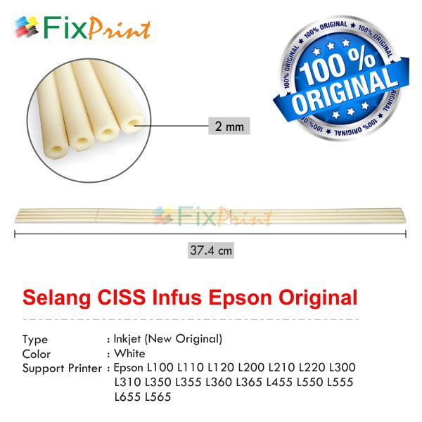 Selang Tabung Infus EpsonL110 L120 L121 L210 L220 L300 L310 L350 L355 L360 L365 L380 L385 L405 L485 L550 L555 L565