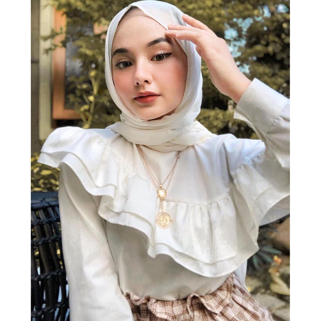 1KG MUAT 5PCS | NARINA BLOUSE BASIC SHIRT TOP RUFFLE HITS FASHION OOTD SELEBGRAM WANITA MASA KINI