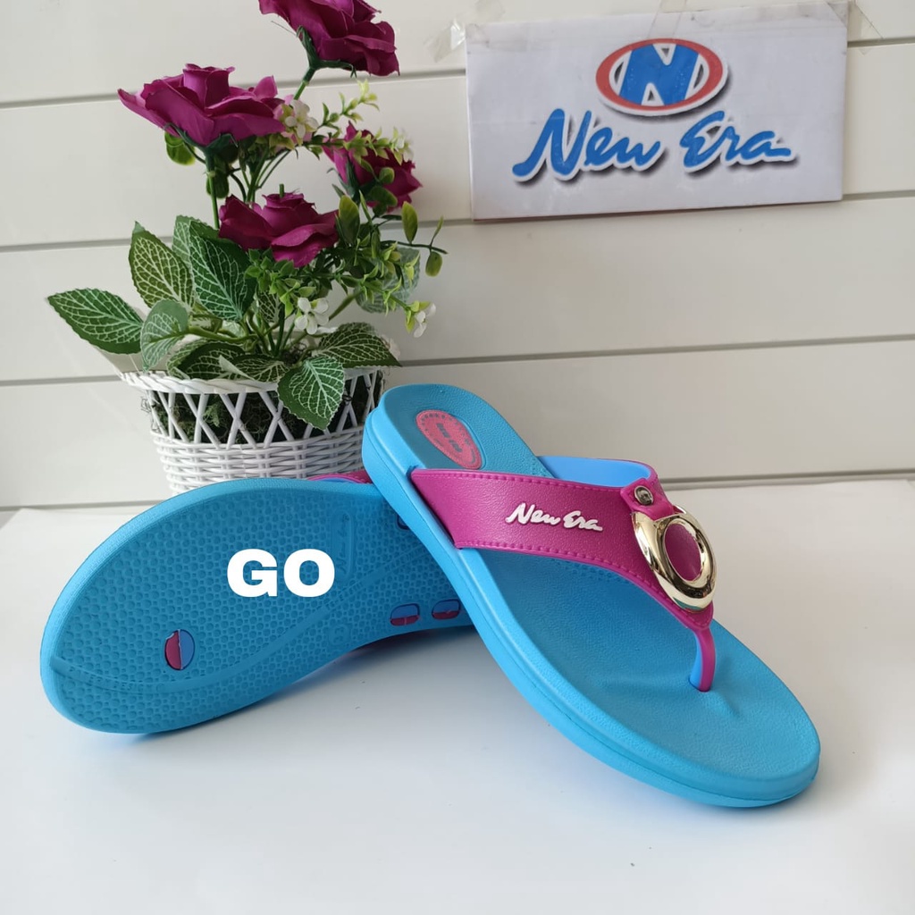 gos NEW ERA TG E 5111 Sandal  Sandal Jepit Karet Perempuan Sendal Casual Sehari-hari Anti Slip