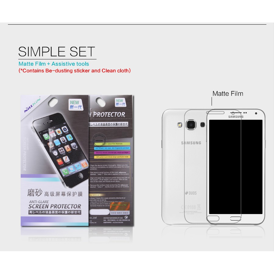 Nillkin Antiglare Screen Protector Samsung Galaxy E7 2015 E700