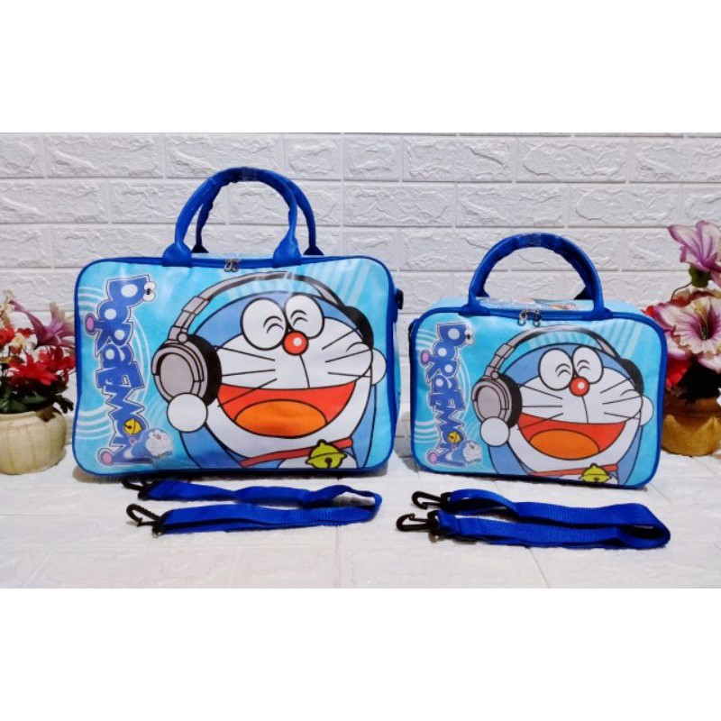 TAS TRAVEL BAG KOPER KARAKTER COUPLE KECIL&amp;BESAR/TRAVEL BAG ISI 2 YA