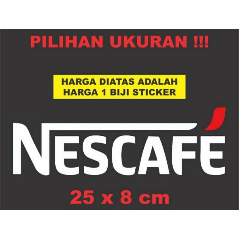 stiker NESCAFE viral all Motor