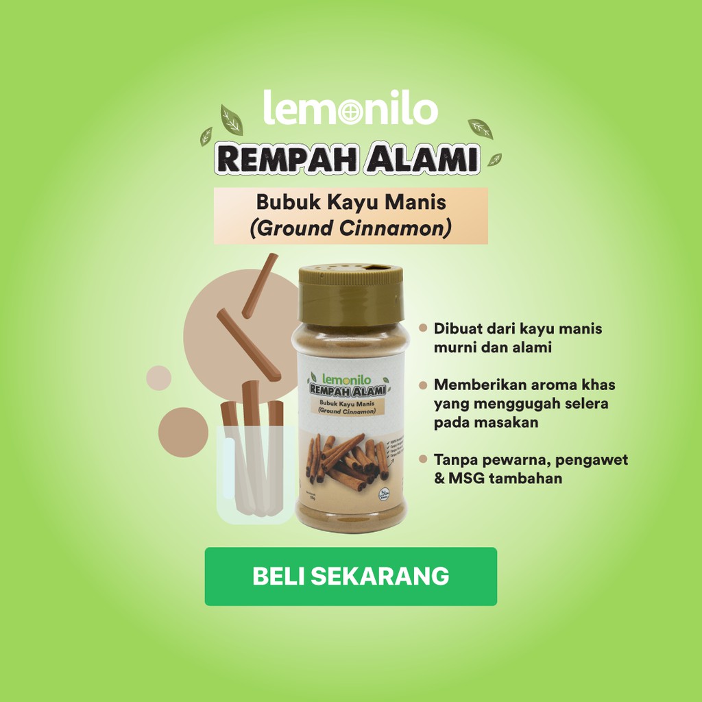 Lemonilo Kayu Manis Bubuk (Ground Cinnamon) 50 gr