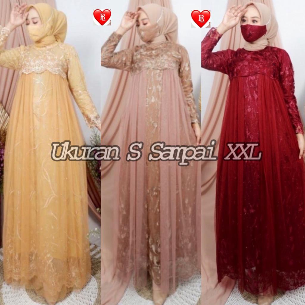 RED LOVE 136 (TERMURAH ) / GAMIS RED LOVE / GAMIS TILLE MUTIARA / GAMIS PESTA TILLE MURIARA / GAMIS PESTA TILLE /GAMIS MEWAH AULIA / GAMIS TILLE KEBAYA / GAMIS PESTA TERBARU /GAMIS KEUNDANGAN / GAMIS TILE MUTIARA FASHION / GAMIS KEBAYA ROMPI