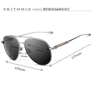 Kacamata Pria Veithdia 6696 Polarized Anti Silau UV400