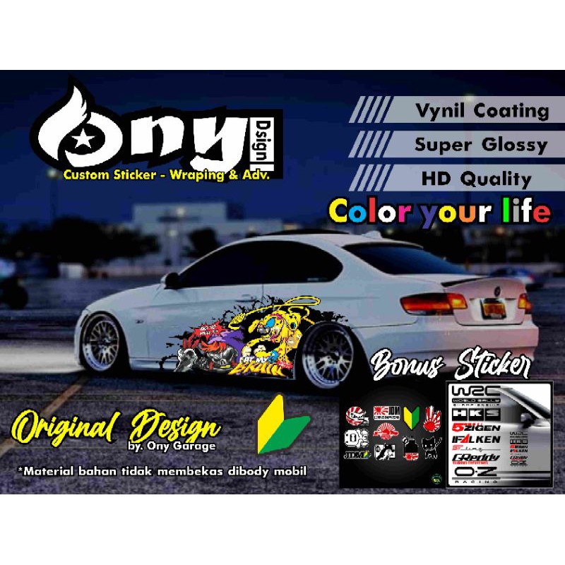 STIKER MOBIL SEDAN CIVIC VIOS BALENO LANCER DLL