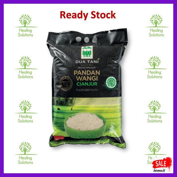 

Rasbeputih- Beras Pandan Wangi Cianjur 5 Kg Halal - Dua Tani - High Grade -Aslii.