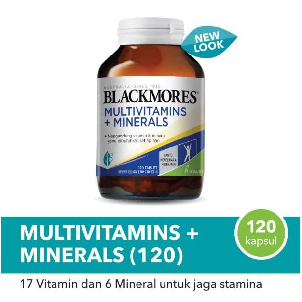 Blackmores MULTIVITAMINS + MINERALS 30 / 60 / 120 TABLET BPOM Kalbe Multi Vitamin Multivitamin Antioksidan ORI !!