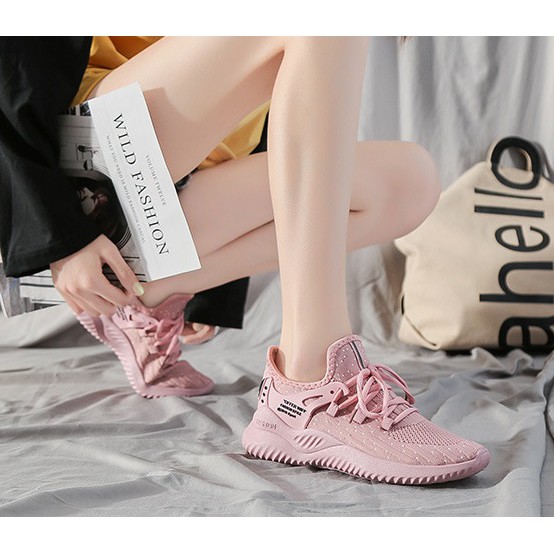 TBIG [COD] Sneakers Import Sepatu OFFER WIFI Sepatu Korea Style Sepatu Santai Wanita Fashion Bahan Rajut