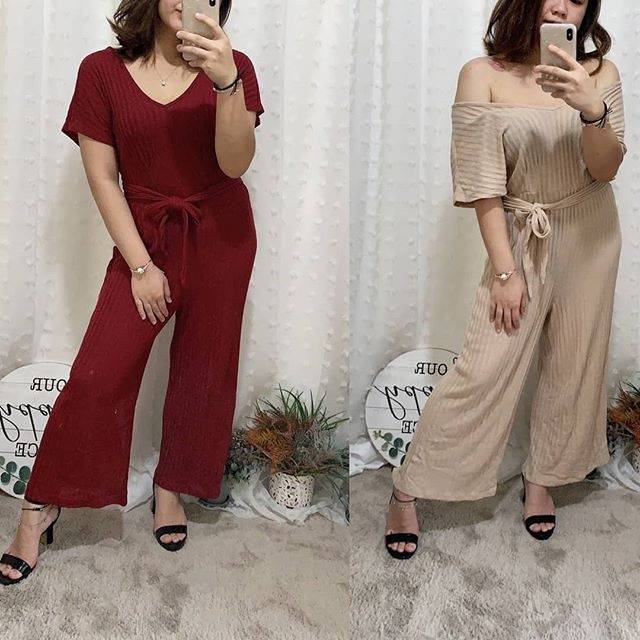 H&M V-NECK JUMPSUIT