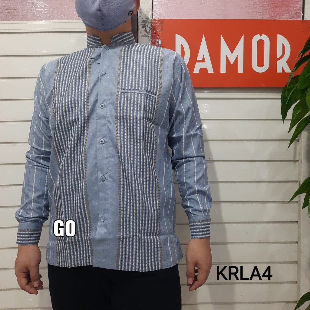 gof KRLA DAMOR (CRESSIDA) KOKO REGULER Baju Koko Cowok Pakaian Pria Muslim Lengan Panjang