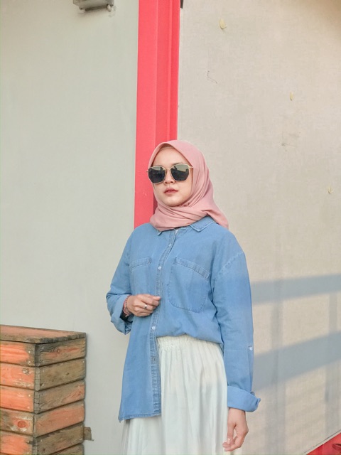 Denim Retro Shirt ( Kemeja Jeans )