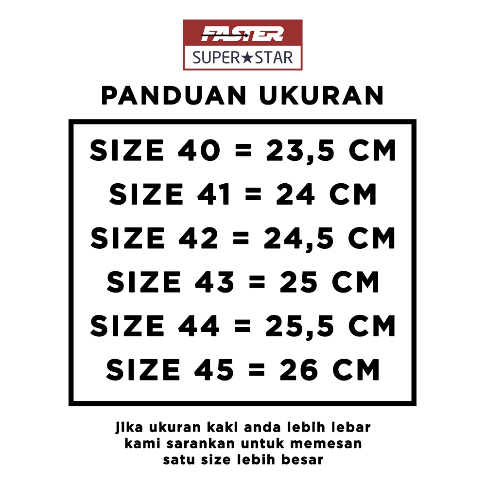 Faster Sepatu Sneakers Casual Kanvas Pria 1603-02 Size 40-45