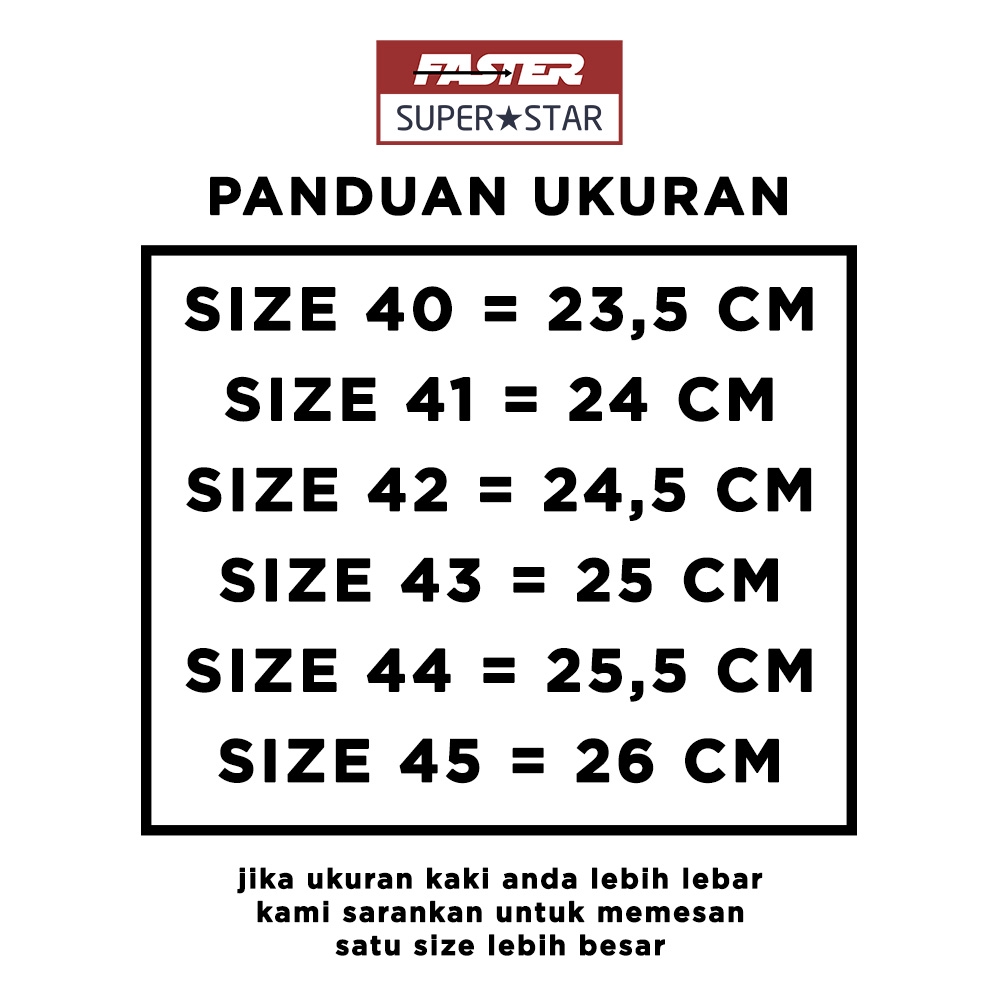 Faster Sepatu Sneakers Casual Kanvas Pria 1603-02 Size 40-45