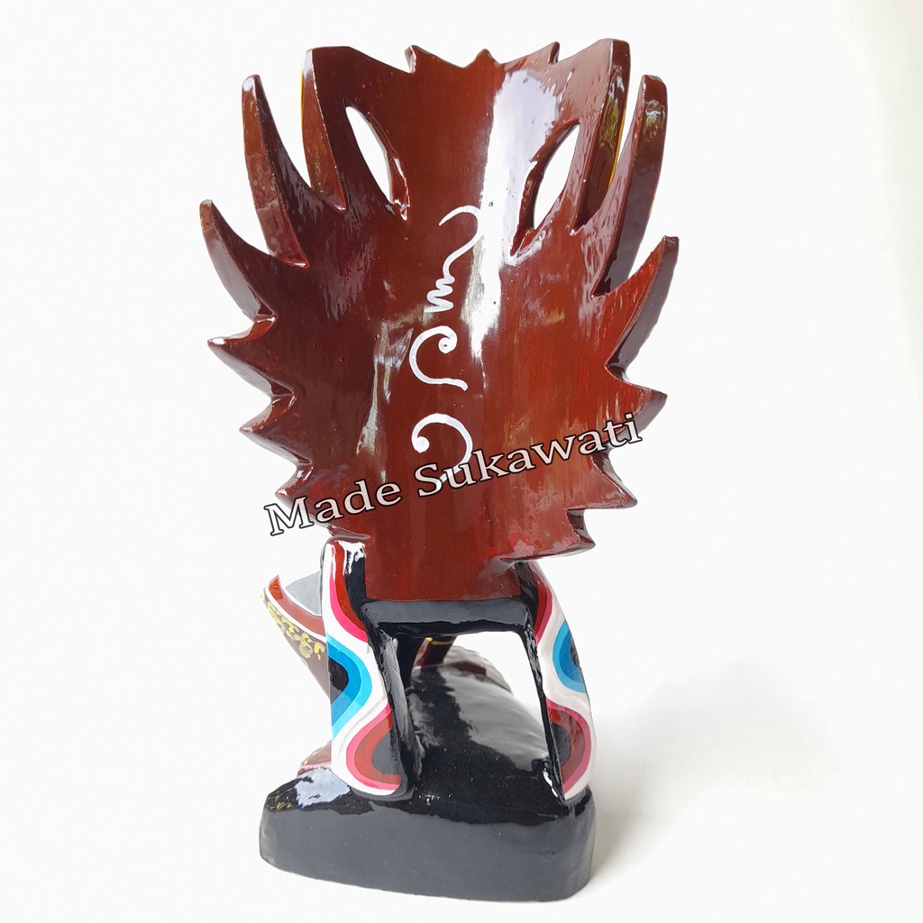 Patung kayu garuda kencana bali 16cm kerajinan ukiran tangan handmade