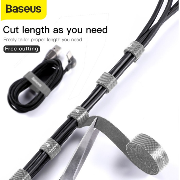 Baseus Velcro Cable Strap Pengikat Perekat Kabel 1M