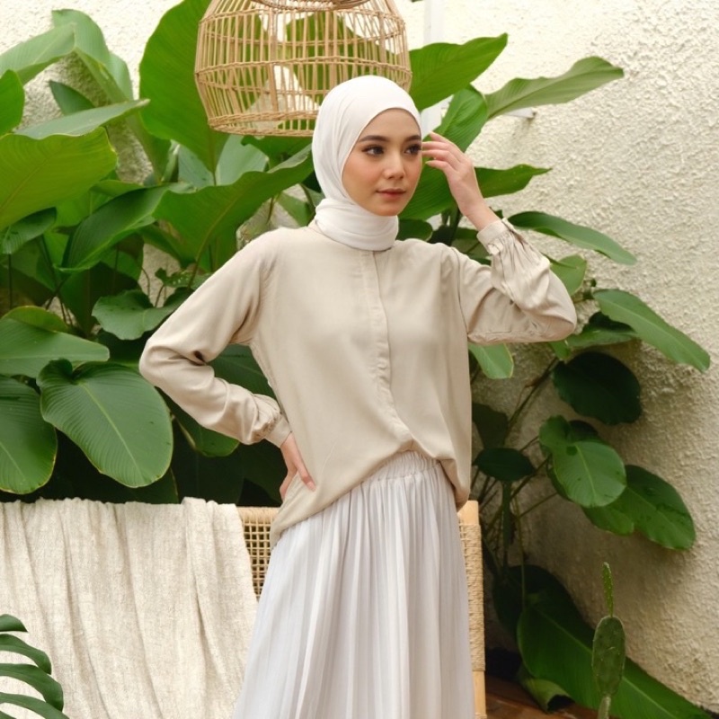 Kemeja Rayon Twill Kemeja Basic Wanita Murah Premium