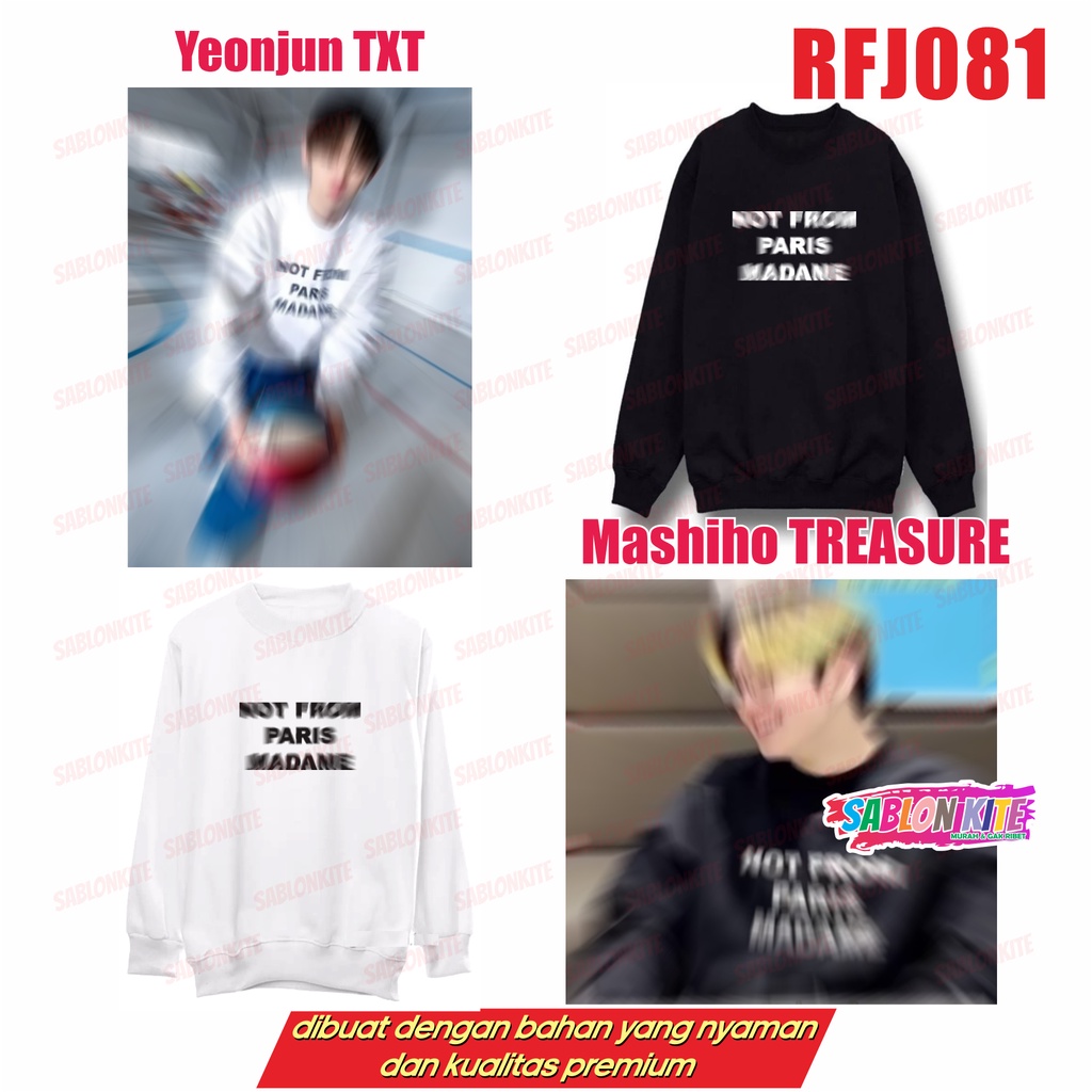 MURAH!!! SWEATER HOODIE kpop Mashiho , Yeonjun NOT FROM RFJ081