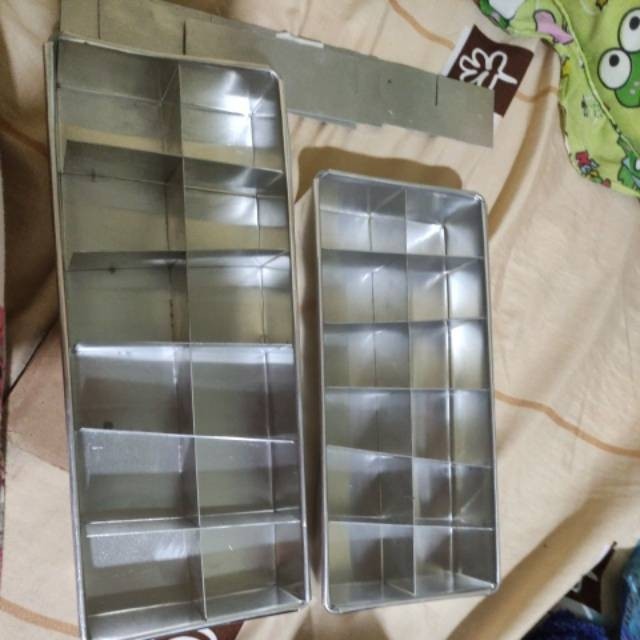 Loyang Brownies Sekat/loyang Persegi Panjang/loyang Sekat Bongkar Pasang